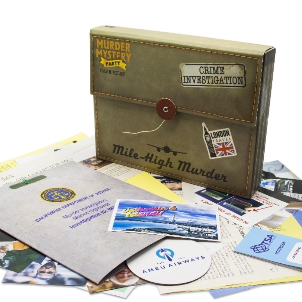 Murder mystery case file game